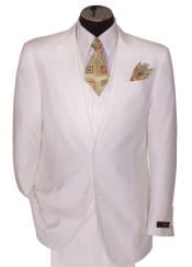Two Buttons White Suit