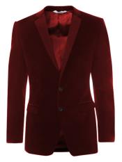 burgundy tuxedo jacket