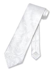  Pattern White Polyester Neck Tie