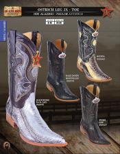  Altos Genuine 3X-Toe Ostrich Leg Mens Western Cowboy Boot DiffColors/Sizes 
