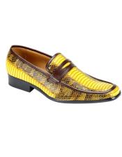 Yellow Slip On Casual Shoes