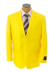  SKU#WGS7 Mens Solid Yellow Blazer $585