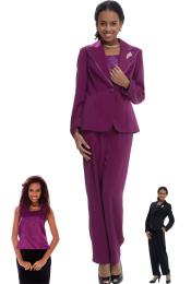  SKU#WO-151 Women 3 Piece Dress Set Raspberry, Purple $139 