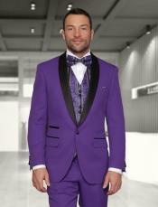 purple tuxedo jacket