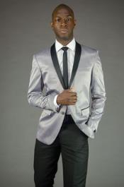 silver tuxedo