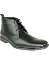  Italian Demi Boot Smooth Synthetic Leather for Men