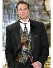  Mens Camouflage ~ Camo  Vested Tuxedo Tux In 3 Options