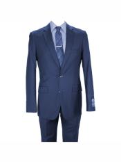  Navy Blue Suit - Navy Suit Carlo Lusso Mens 2 button fully
