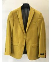  Style#-B6362 Mens Yellow Four Button Cuffs  Cheap Priced Designer Fashion Dress