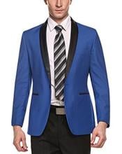  Style#-B6362 Mens Light Blue Besom Front Pocket Long Sleeve Blazer