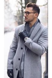  Mens Big And Tall Overcoat Long Mens Dress Topcoat -  Winter