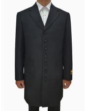  Black Single Breasted Seven Button Zoot Suits