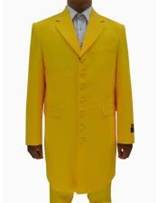  Mens Yellow ~ Gold ~ Mustard Seven Button Zoot Suits