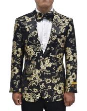  Cheap Priced Mens Printed Unique Patterned Print Floral Tuxedo Flower Jacket Prom custom celebrit