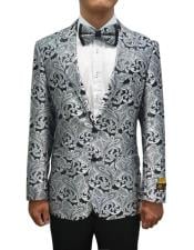  Cheap Priced Mens Printed Unique Patterned Print Floral Tuxedo Flower Jacket Prom