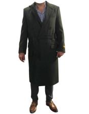  DBCoat Mens Alberto Nardoni Belted Coat Overcoats ~ Long Mens Dress Topcoat