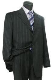 black and white pinstripe suit