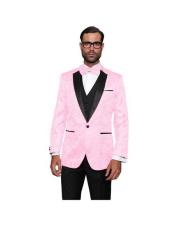  Pink One Button Suit