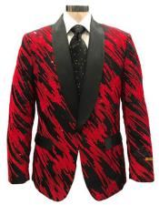  Cheap Priced Designer Fashion Dress Casual Blazer On Sale Black ~ Red One Button Cheap Priced Blazer