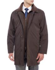  Dress Coat Lerner ~ Edgar Trench Coat ~ Rain Coat 36 inch length Brown