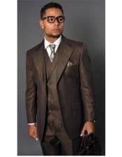  Mens Vernaza Coffee Two Button Suit