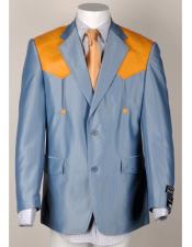  Style#-B6362 Mens Light Blue Western Blazer