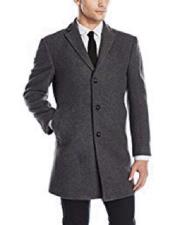  Mens Car Coat Gray Dress Coat Long Jacket Wool Designer Mens Wool