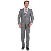  Mens Modern Fit Suits  Two Button Gray Suit