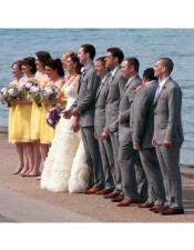  Mens Gray One Chest Pocket Beach Wedding Attire Menswear 