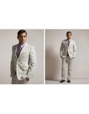  Mens Beach Wedding Attire Suit Menswear Ivory $199