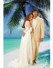  Beach Wedding Attire Suit Menswear Beige $199