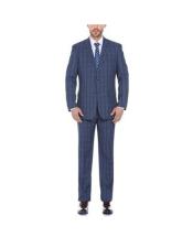  Renoir Suits - Renoir Fashion Mens Mixture Color Classic Fit Suit