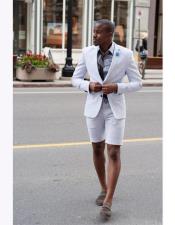   Summer Business Suits With Shorts Pants Set (Sport Coat Looking)