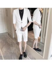   Summer Business Suits With Shorts Pants Set (Sport Coat Looking)