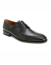  Mens Lace Up Leather Lining Black Shoe