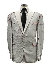 Mens White Two Button Suit
