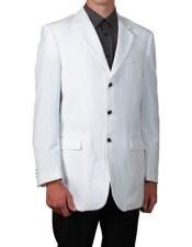  Mens Lucci Suit White Cheap Priced Designer Fashion Dress Casual Blazer On