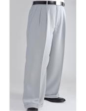  Flat Front Pant Silver