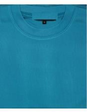  Mock Neck Shirts For Men Turquoise 