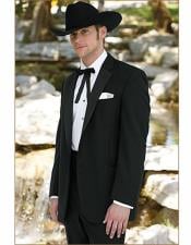  Style#-B6362 Mens Wedding Cowboy Suit Jacket perfect for wedding Black