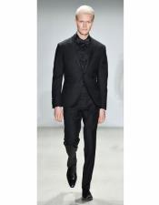  Black Suit With Black Shirt & Bowtie Included Package Combo ~ Combination