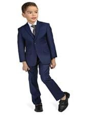  Navy Blue One Button Father and son / Dad Matching Suits 