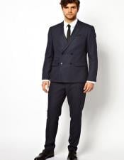  Double Breasted Suits Slim Fit Wool