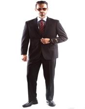  Brand: Caravelli Collezione Suit - Caravelli Suit - Caravelli italy Mens Two Button Dress Suit Black