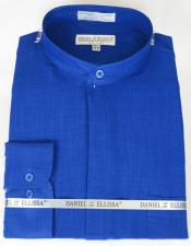  Daniel Ellissa Mens French Cuff Shirt Royal ~ Navy
