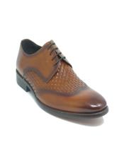  Mens Carrucci Shoes Hand Braided Leather