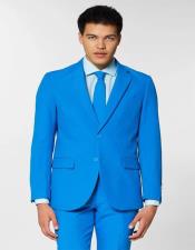  Mens two buttons Blue Slim fit Affordable Cheap Priced Mens Dress Suit