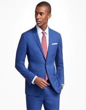  Milano Suit Mens two buttons Slim fit  In Blue