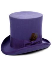 Wool Ultra Violet Top Hat ~ Tuxedo Hat
