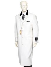  Pre order for September/30/2021 Mens White One Chest Pocket Full Length Coat